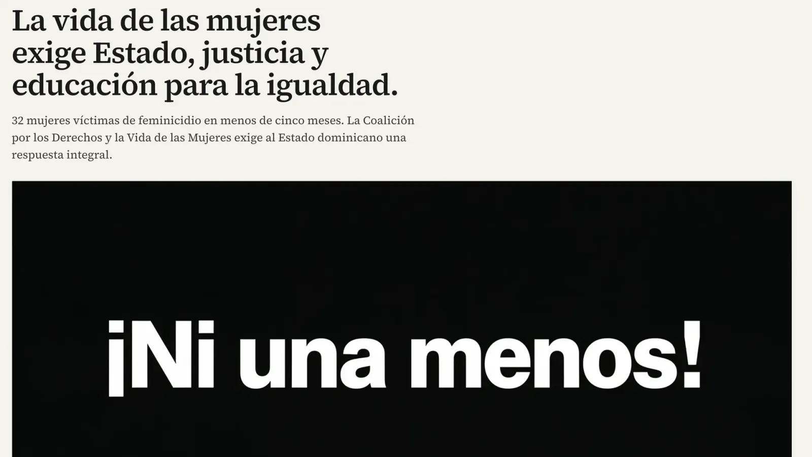 Más de 80 organizaciones feministas y personas firman carta abierta que exige acción inmediata del Estado ante la crisis de feminicidios.